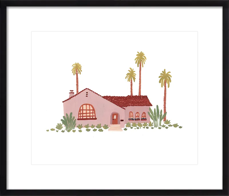 Pink Bungalow by Taylor Ann for Artfully Walls