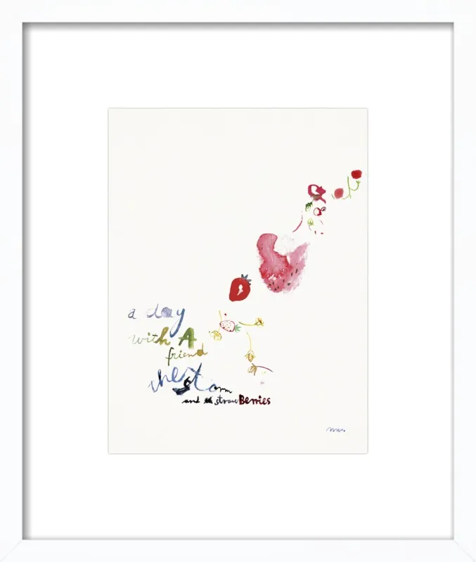 Strawberry Summer Storm by META WRABER for Artfully Walls