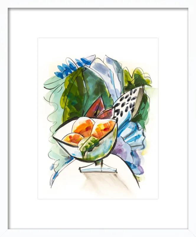 Still life with oranges by Becky Aubry for Artfully Walls
