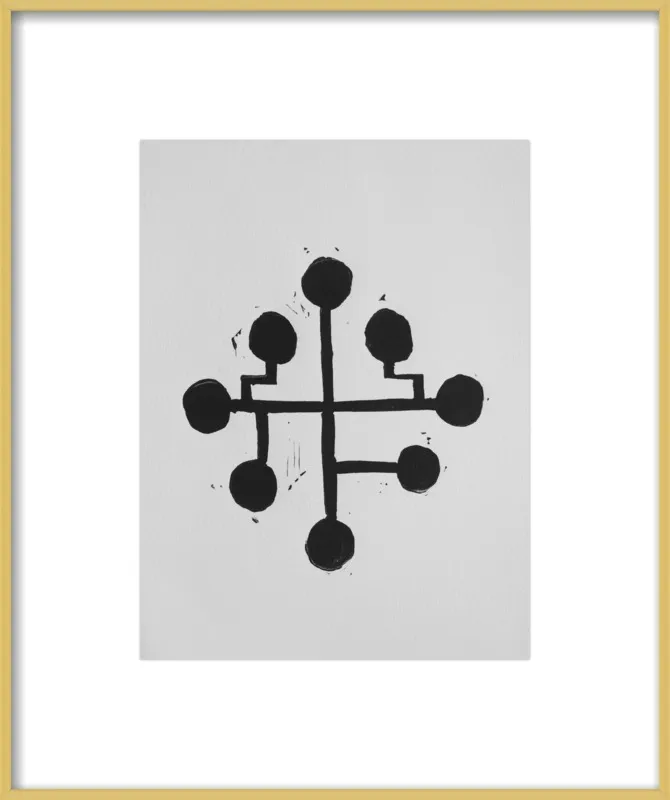 Geometric Midcentury Atomic Print by Stacy Rajab for Artfully Walls