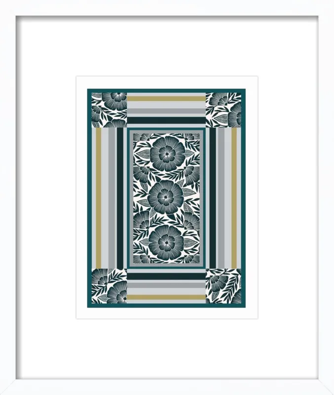 Botanical Frame 1 by Katharine Watson for Artfully Walls