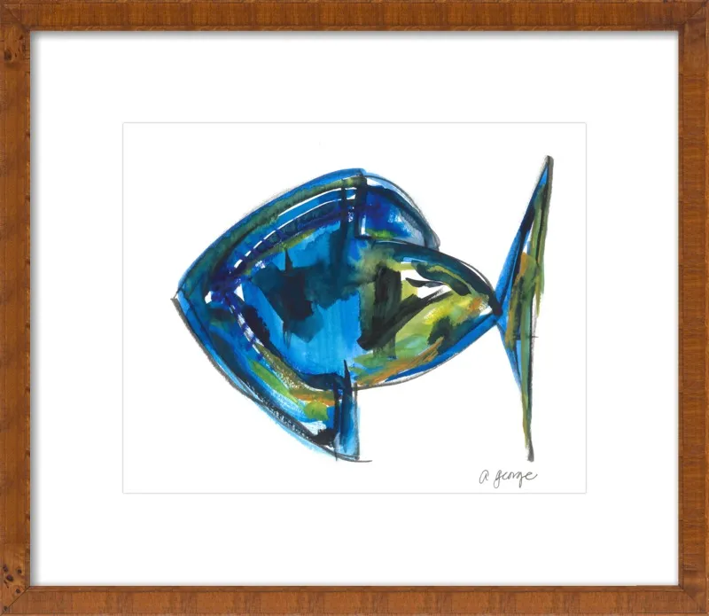 Asbtract Fish by Anthony George for Artfully Walls