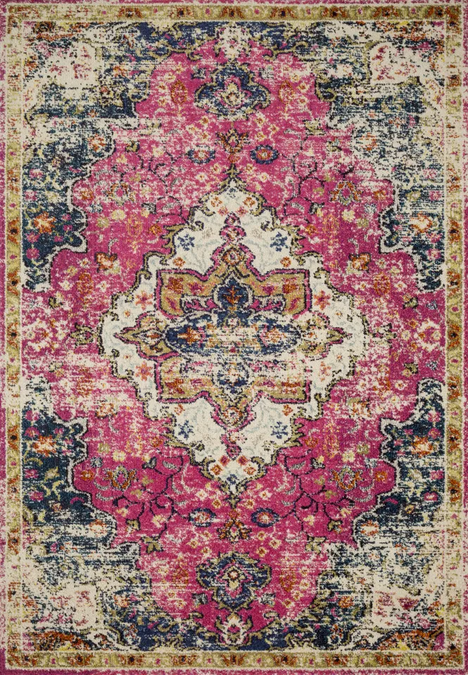 Loloi Nadia Pink / Midnight 18" x 18" Sample