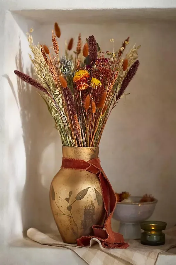 Dutch Field Mix Dried Bouquet, Harvest Sunset