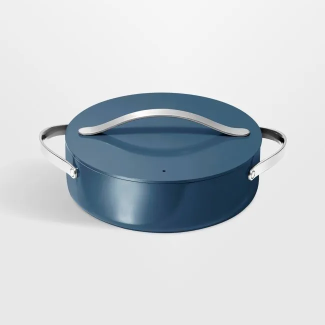 Caraway ® Cookware Plus 6-Qt. Navy Ceramic Nonstick Rondeau Pan