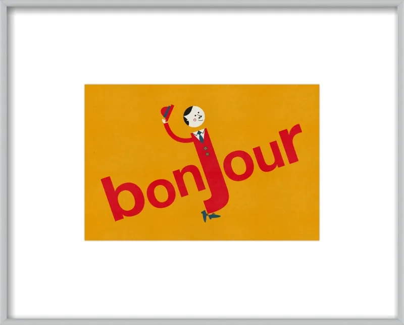 Bonjour by Blanca Gómez for Artfully Walls