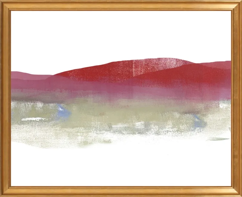 Red Mountains by Jacquie Gouveia for Artfully Walls