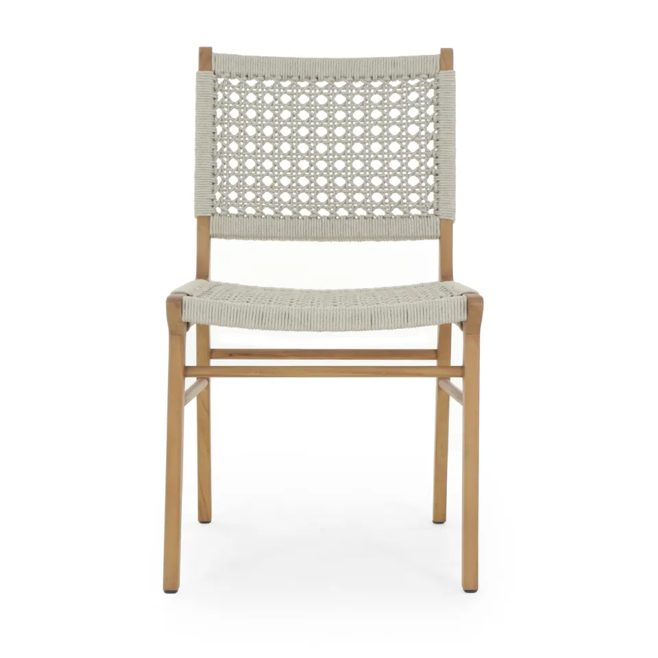 Delmar Outdoor Dining Chair - Ivory Rope