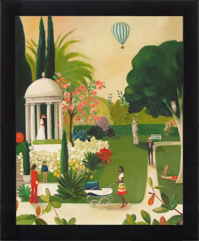 A Fainting in the Botanical Gardens by Janet Hill for Artfully Walls