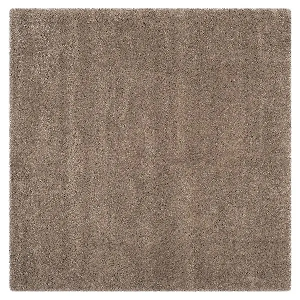 Cozy Shag Solid Neutral Area Rug