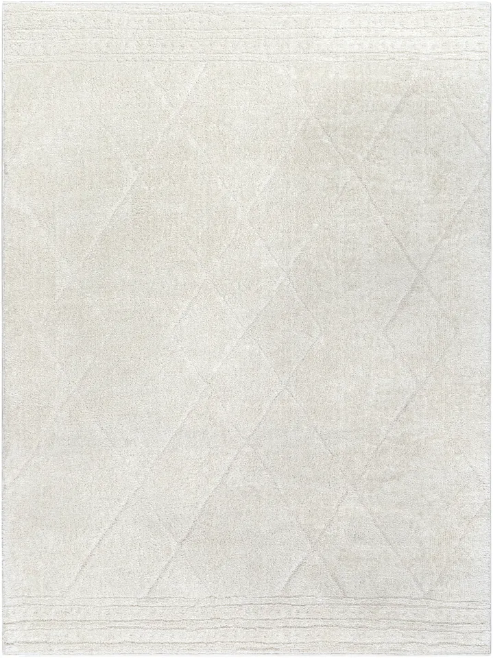 Freud Beige Indoor 7'10" x 10' Machine Woven Rug