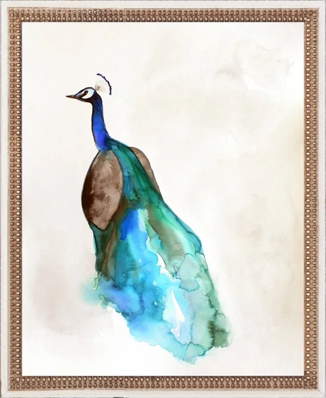 Peacock by Christine Lindstrom for Artfully Walls
