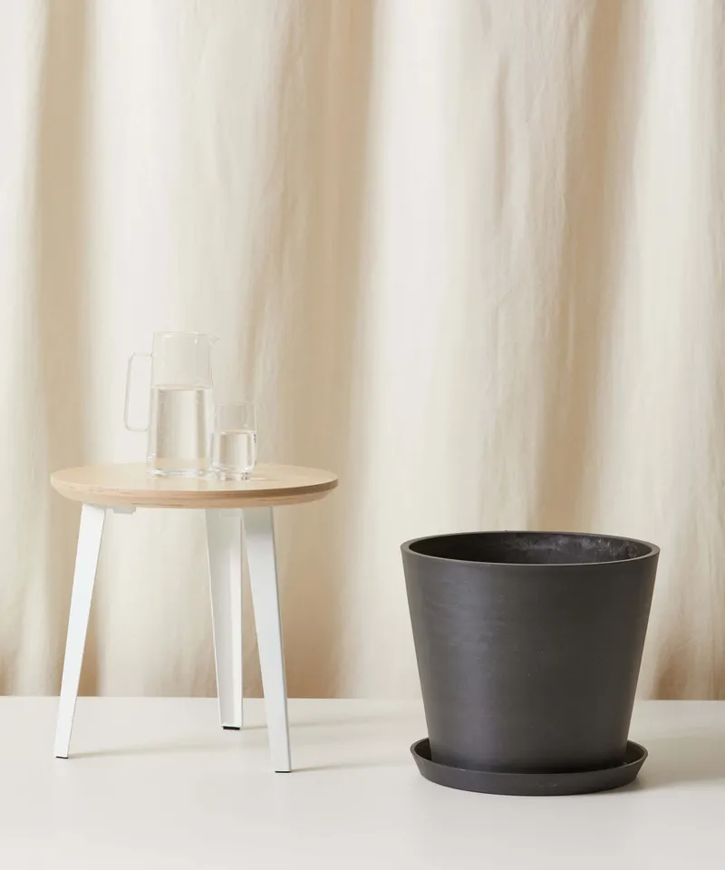 Ecopots Round Pot - XL (16") -  Charcoal