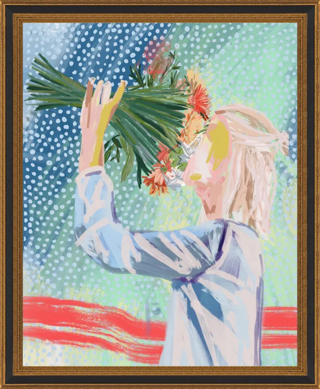 I like to stop and smell the roses  by Jamie Corley for Artfully Walls