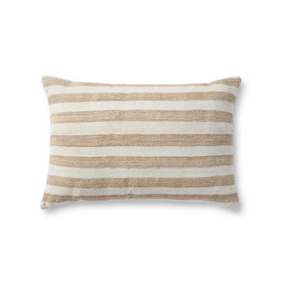 Magnolia Home by Joanna Gaines x Loloi Mira Natural / Ivory 13" x 21" Cover w/Down