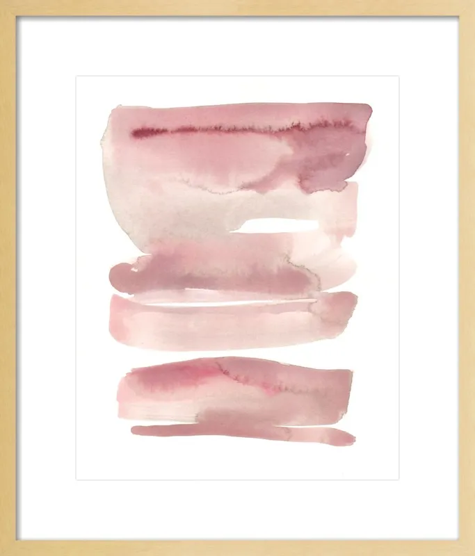 pink waves by Kelly Witmer for Artfully Walls