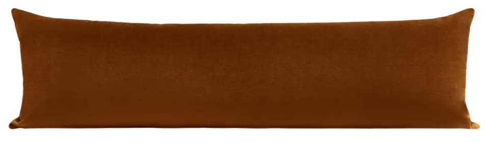 THE XL LUMBAR :: SOCIETY VELVET // COGNAC - 14" X 48"