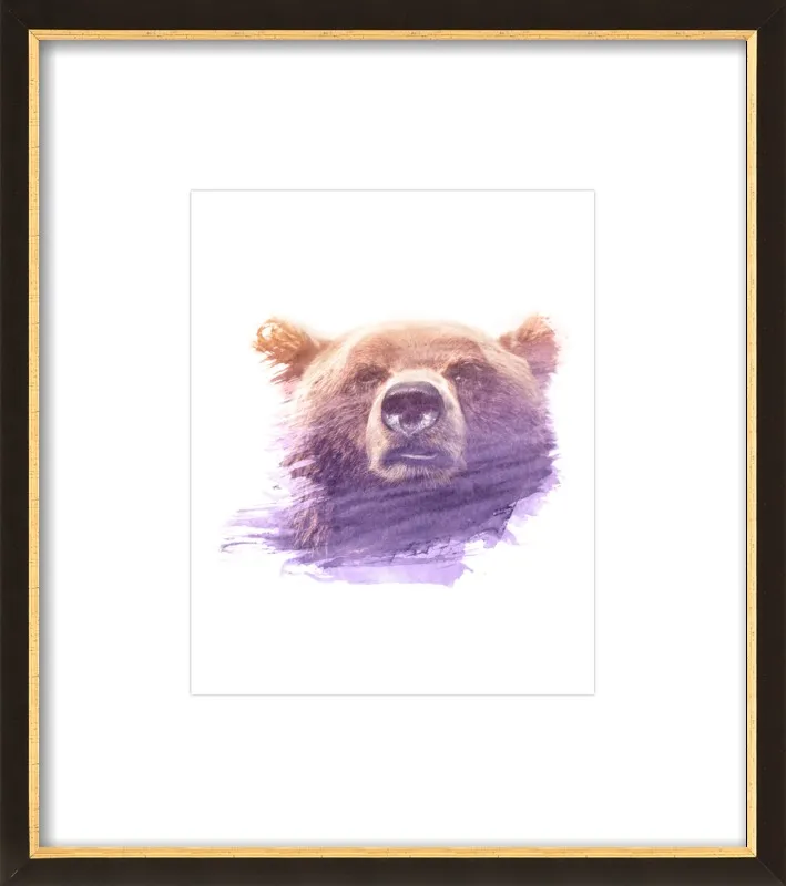 BEAR SUPERIMPOSED WATERCOLOR by Emiliano Deificus for Artfully Walls