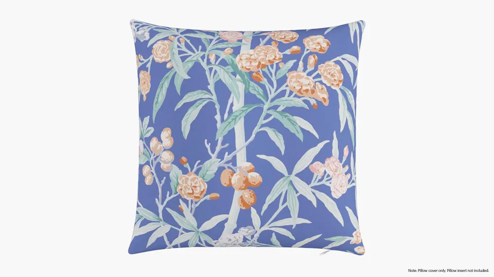 Throw Pillow Cover 20", Lapis Lanai, 20" x 20"