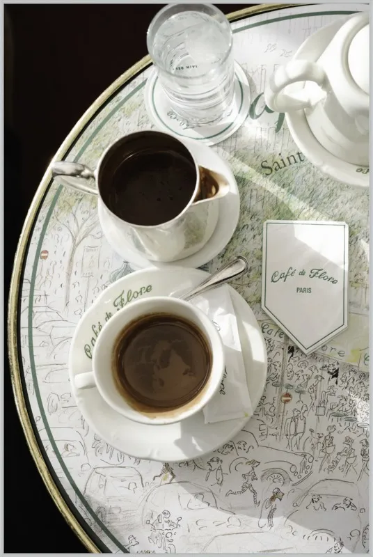 Chocolat chaud au Café de Flore by Lauren & Annael Tolila for Artfully Walls