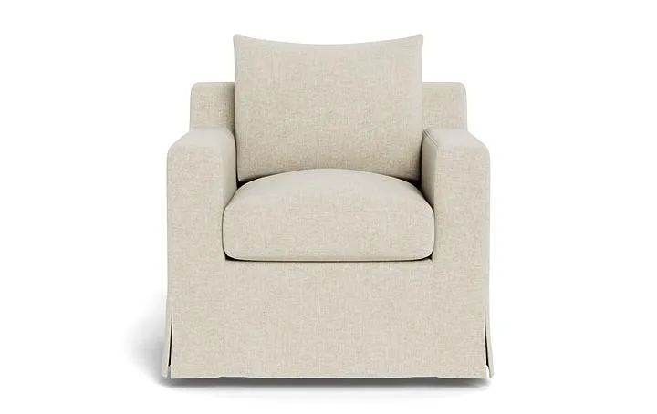 Sloan Slipcovered Swivel Chair