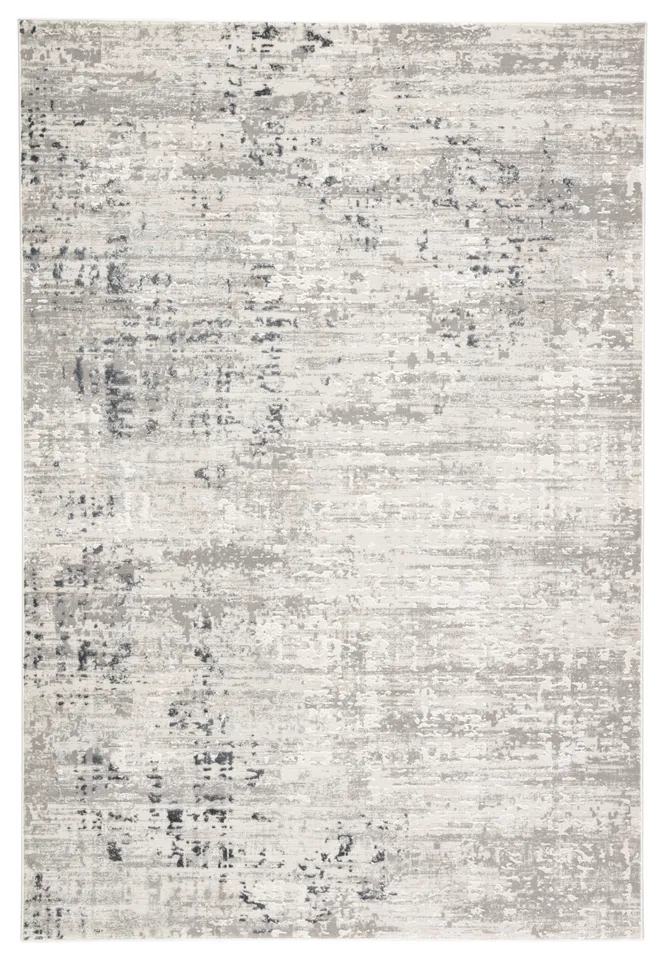 Cian Abstract Gray/ Ivory Area Rug (8'X10')