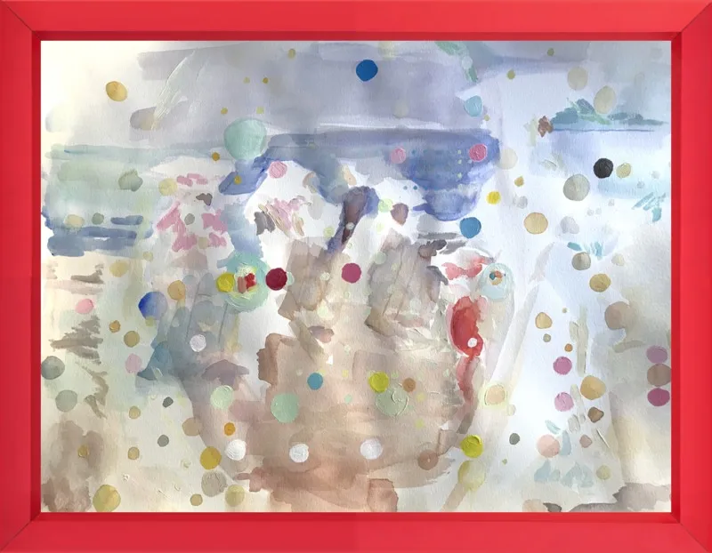 Beach scene (from memory)  by Hannah Dean for Artfully Walls