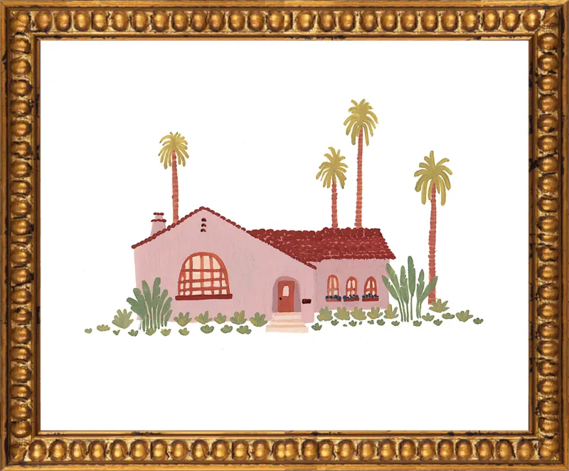 Pink Bungalow by Taylor Ann for Artfully Walls