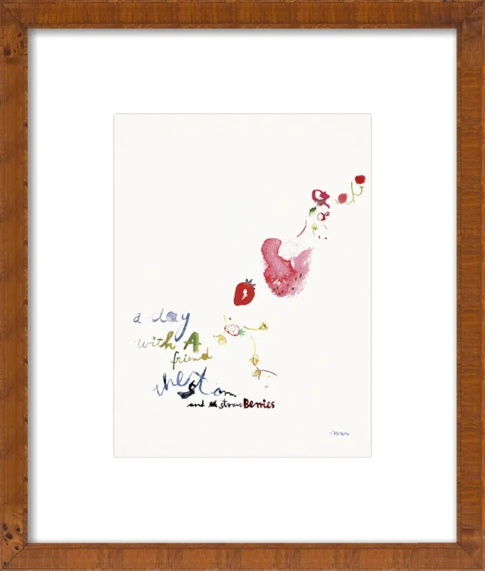Strawberry Summer Storm by META WRABER for Artfully Walls
