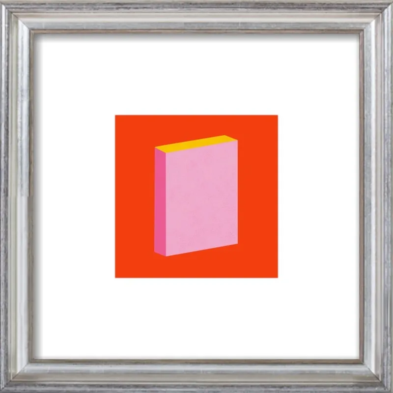 Color Books 3, Scarlet, Pink & Gold by Jessica Poundstone for Artfully Walls