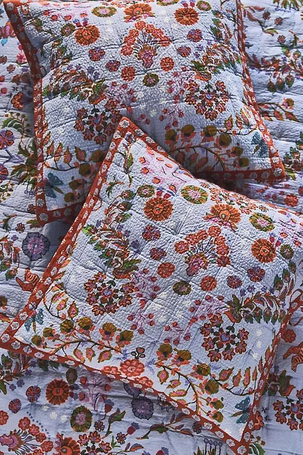The Printed Textured Cotton Euro Sham