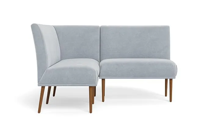 Dorian Upholstered Petite Left Banquette with Tufting Option