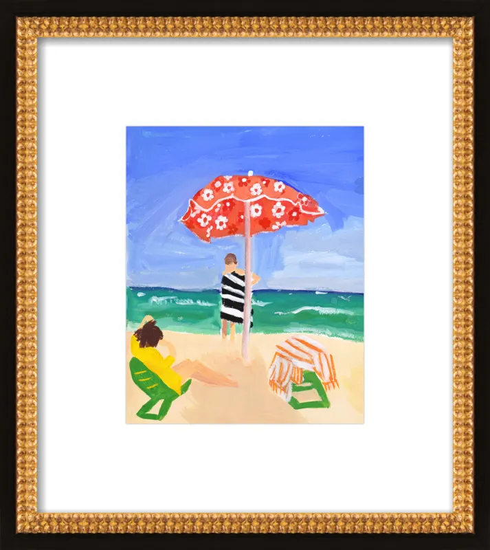 Italian Beach Umbrella by Jackie Mancuso for Artfully Walls