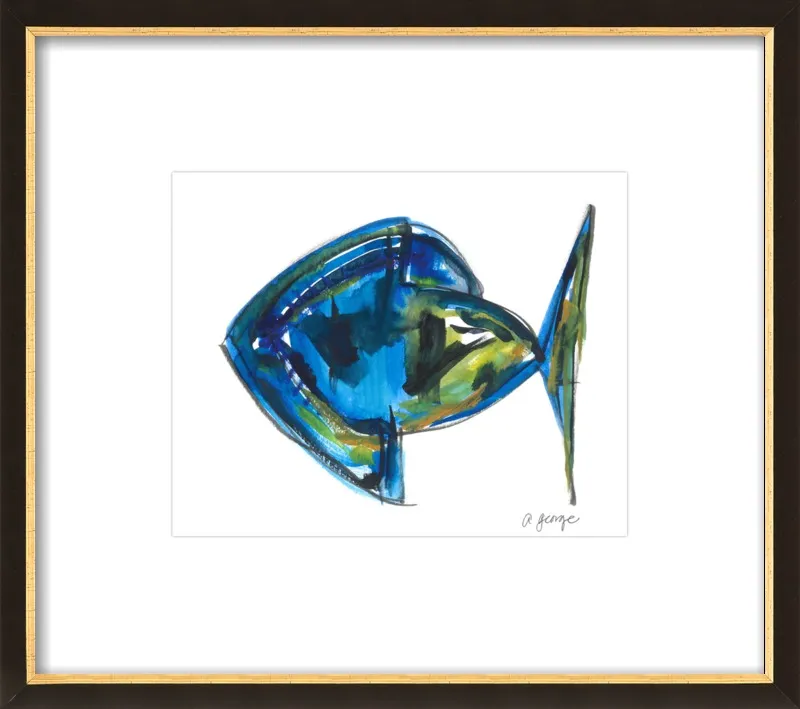 Asbtract Fish by Anthony George for Artfully Walls