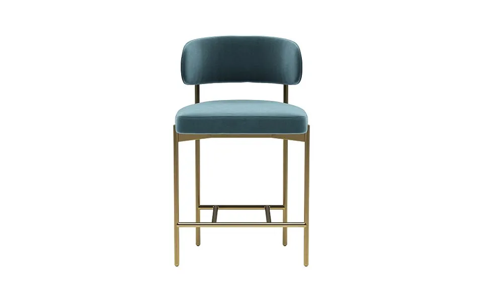 Hollis Metal Framed Upholstered Counter Stool