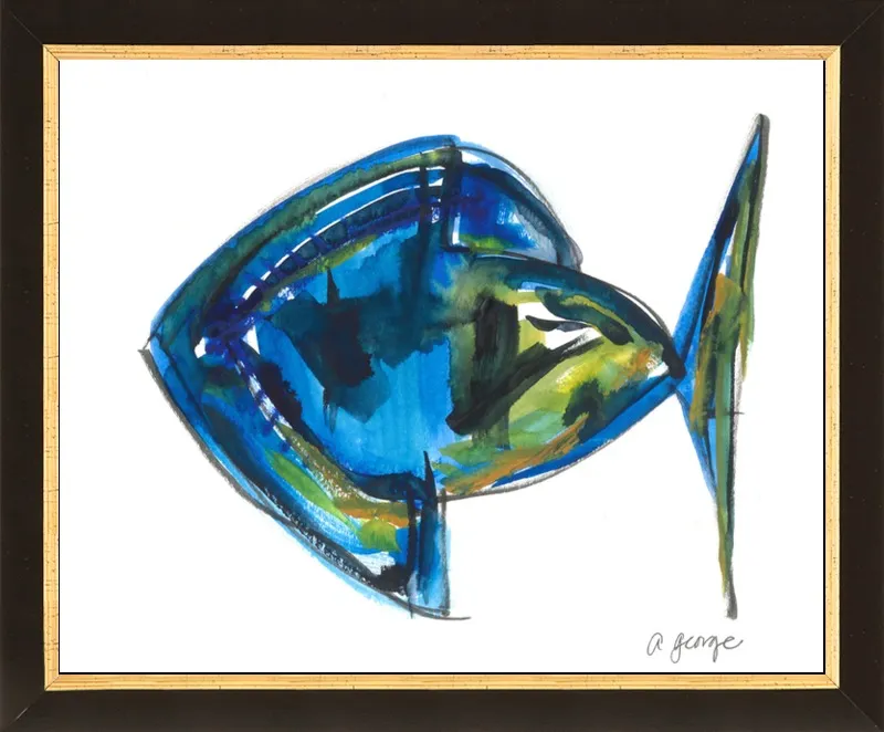 Asbtract Fish by Anthony George for Artfully Walls