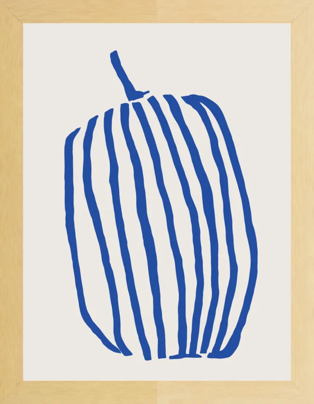 Striped pumpkin by Jessica Nielsen for Artfully Walls