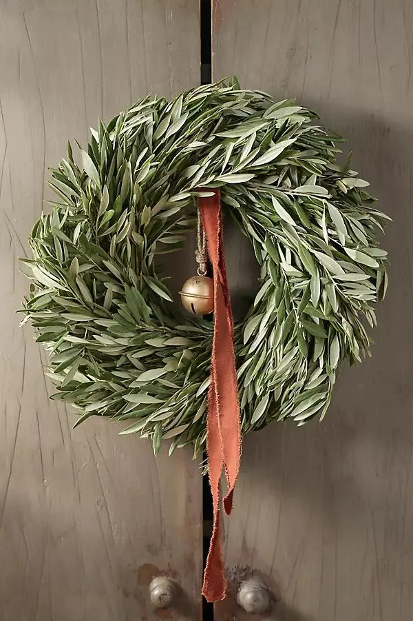 Fresh Olive Leaf Wreath