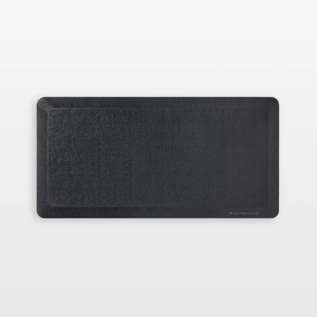KitchenAid Gourmet Series Black Solid Gel Comfort Kitchen Mat