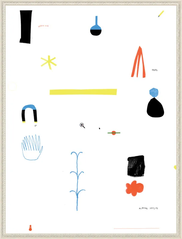 Working hard by playing around  by Agata Królak for Artfully Walls