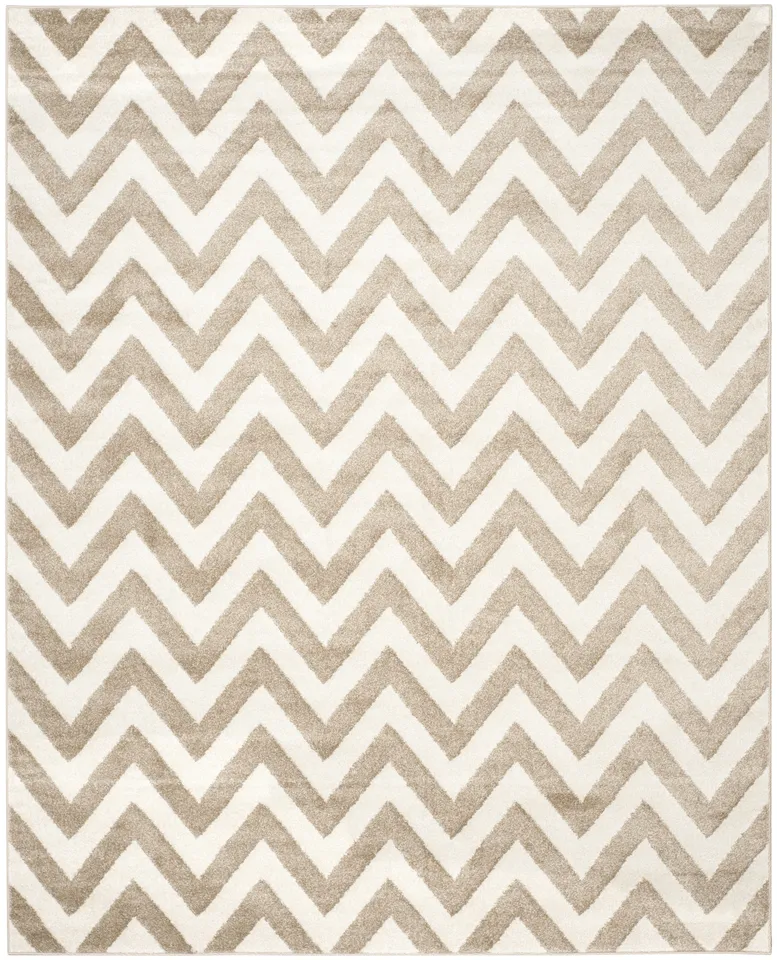 Arlo Home Indoor/Outdoor Woven Area Rug, AMT419S, Wheat/Beige,  8' X 10'