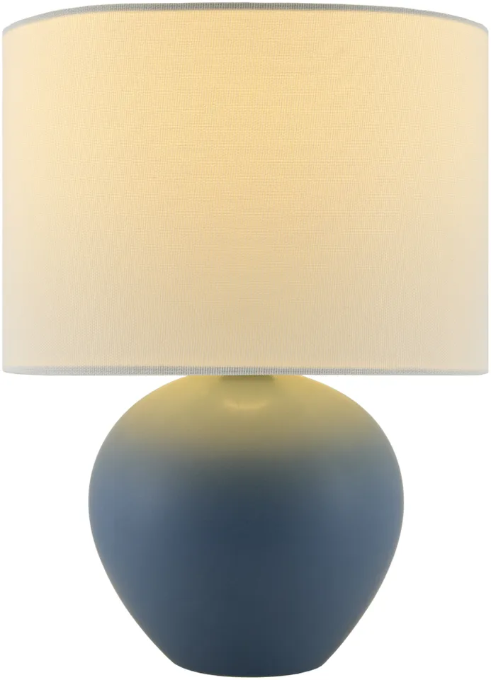Elio  Glazed 13"H x 10"W x 10"D Accent Table Lamp