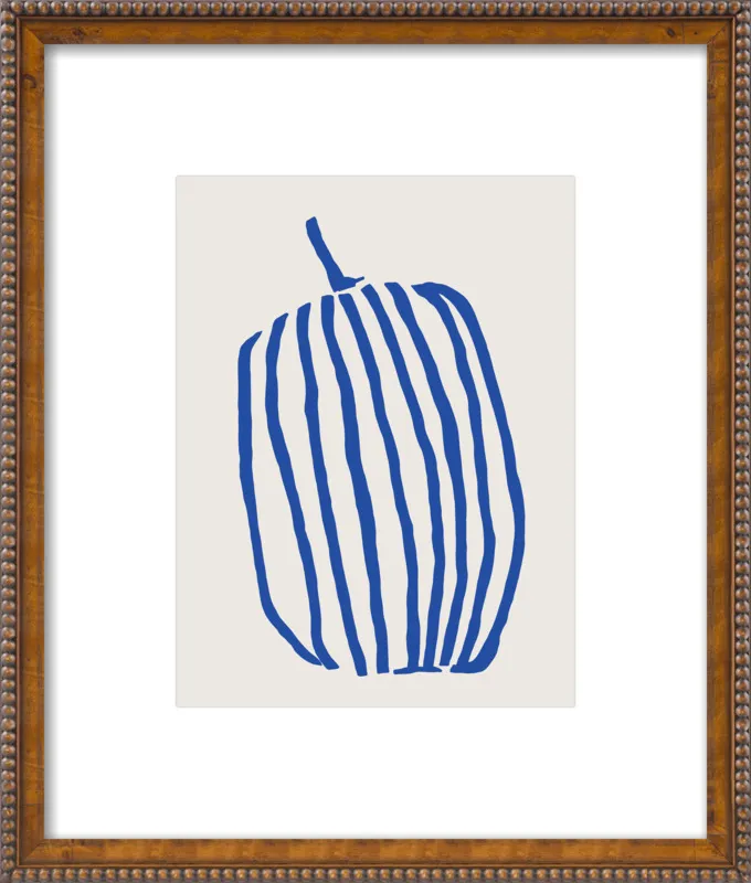 Striped pumpkin by Jessica Nielsen for Artfully Walls