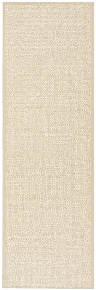 Arlo Home Woven Area Rug, NF150A, Ivory/Light Beige,  2' 6" X 8'