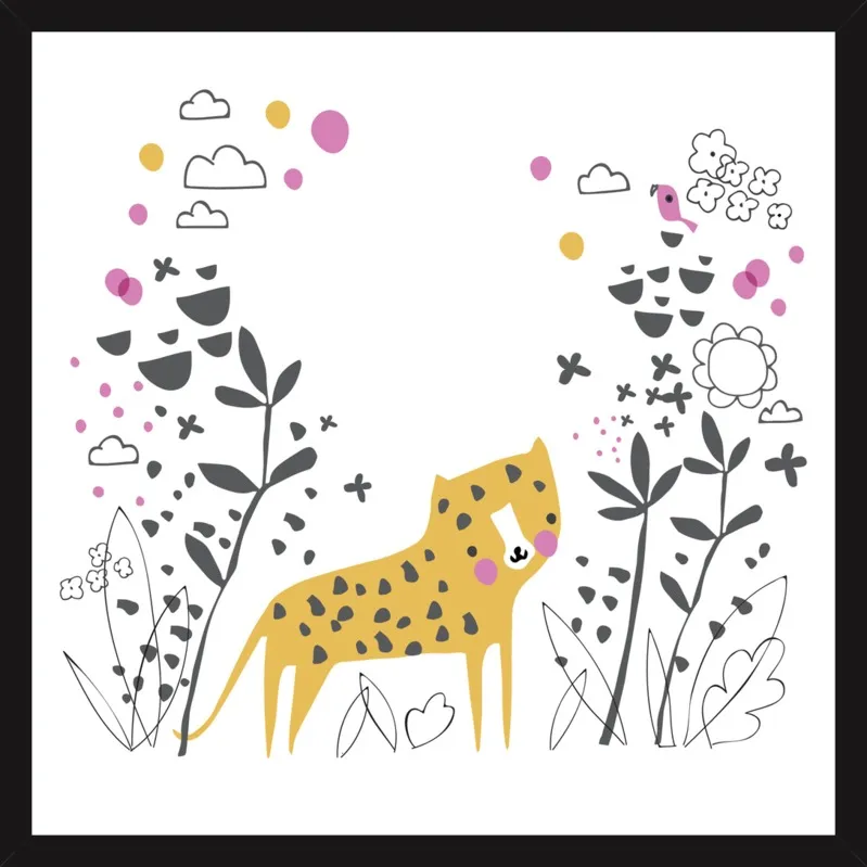 Little jungle leopard by Lizzie Mackay for Artfully Walls