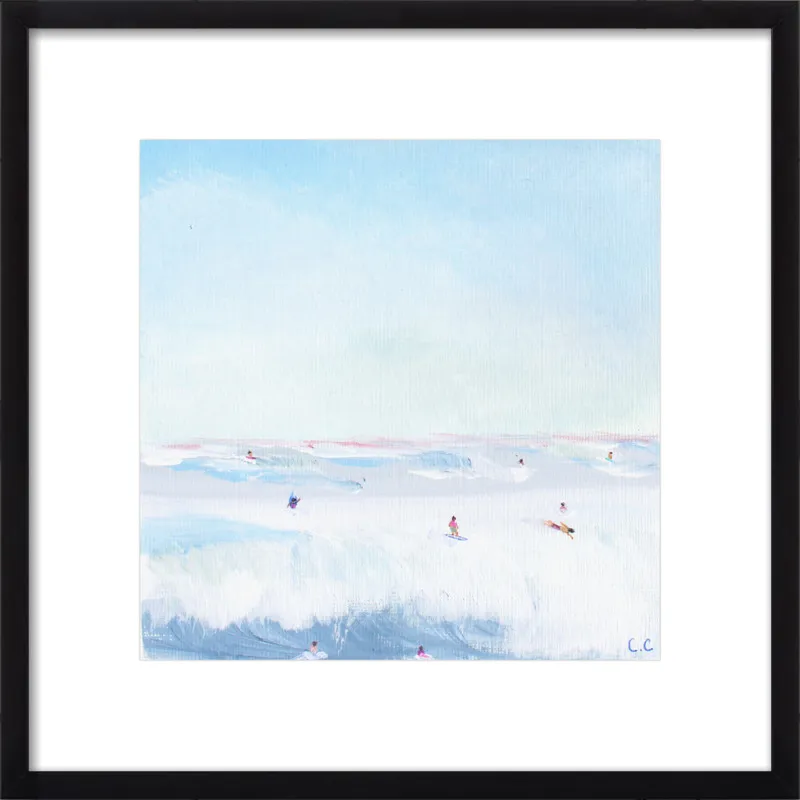 Soft Blue Surf  by Caroline Chriss  for Artfully Walls