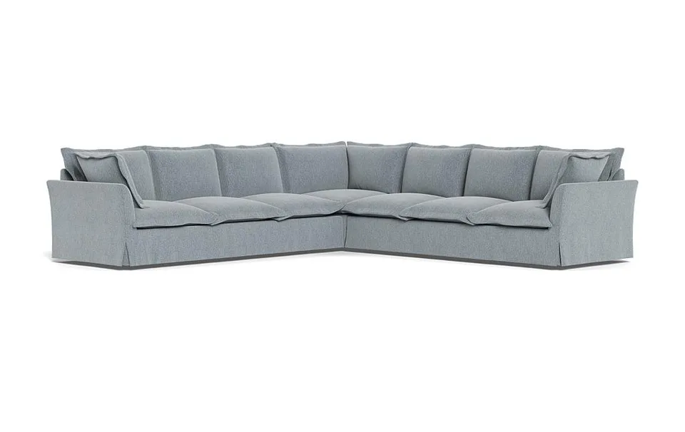 Skylar Slipcovered Corner 6-Seat Sectional Sofa