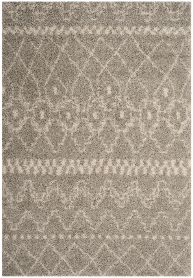 Arlo Home Woven Area Rug, ASG750D, Grey/Ivory,  5' 1" X 7' 6"