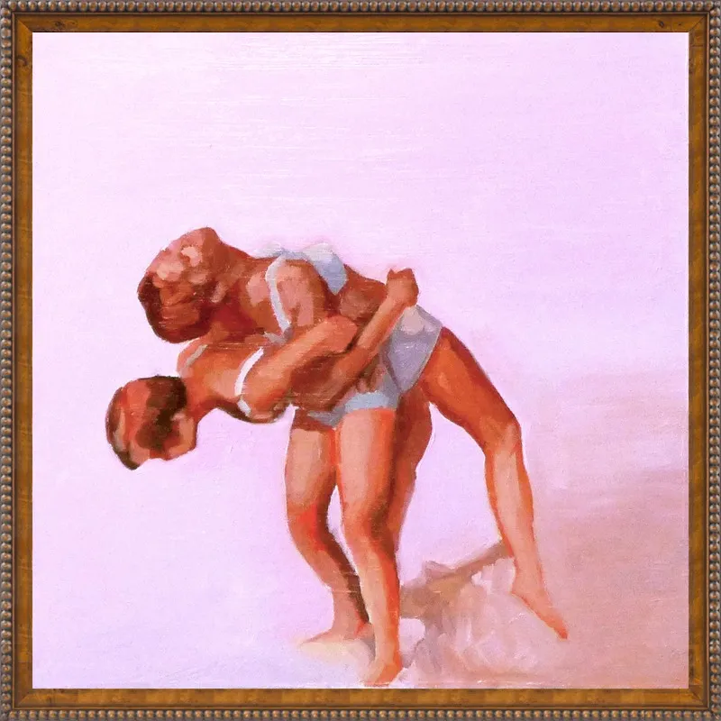 wrestling by Mary Sinner for Artfully Walls