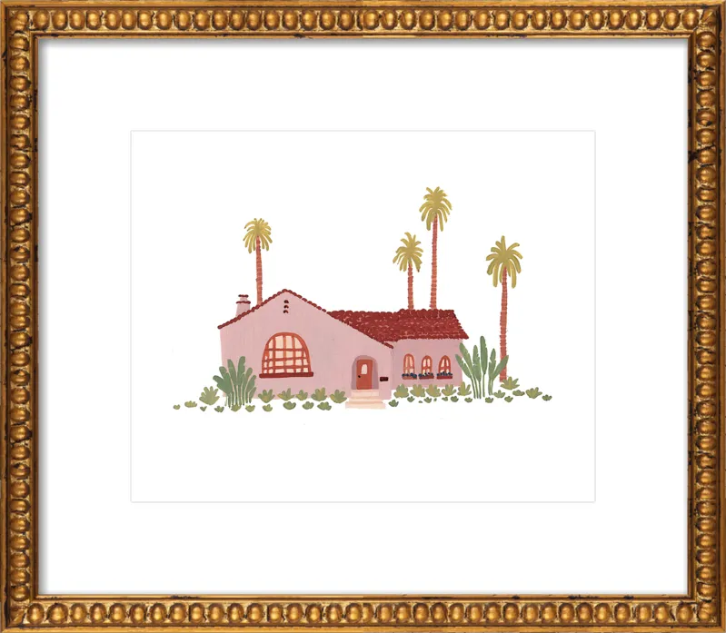 Pink Bungalow by Taylor Ann for Artfully Walls